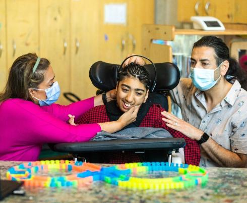 Zen with parents operating the BCI