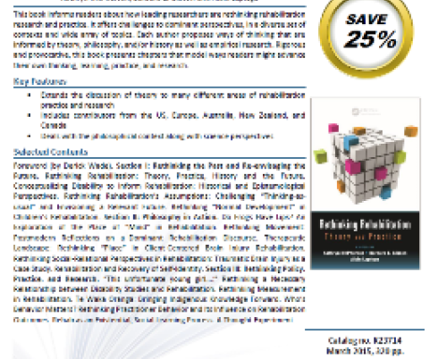 BRI Scientist Connects the Dots between Theory and Practice of Rehabilitation in New Book: Available for Pre-Order