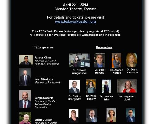 Autism Innovations at TEDxYorkUSalon on April 22