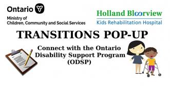 banner graphic for the transitions pop-up event