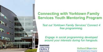 Yorktown Family Services – Connect 4 Youth Social Programming 
